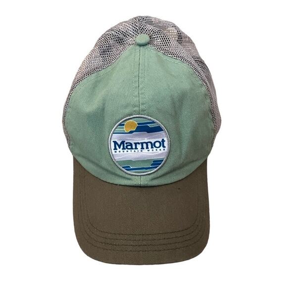 Marmot Accessories - Marmot Green Gray Snap Back Baseball Hat